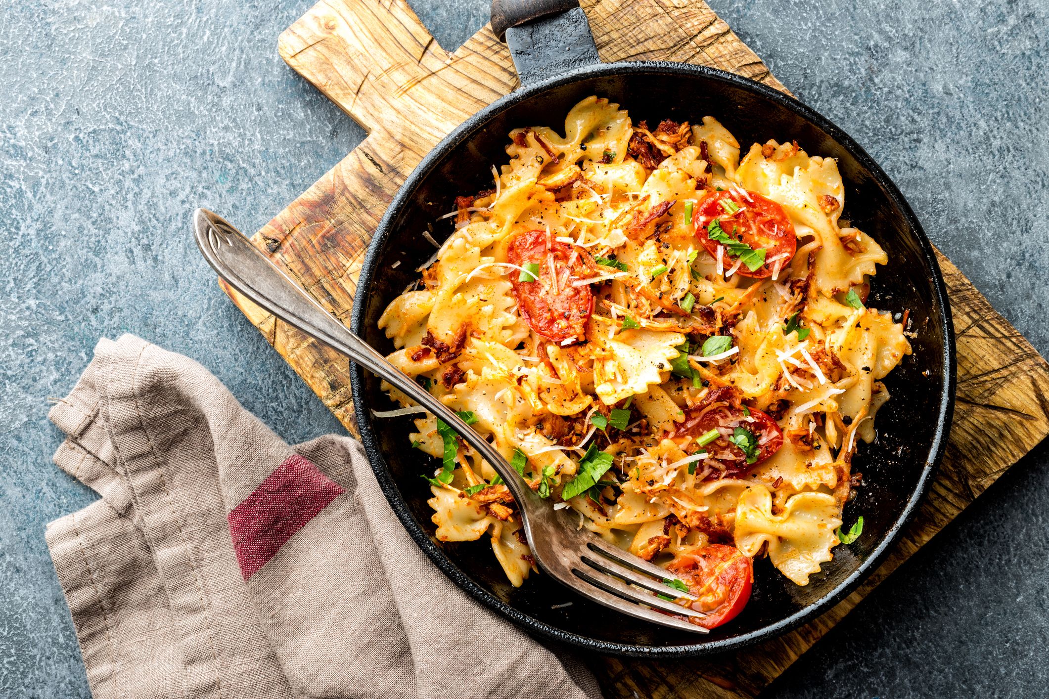 A bowl of food